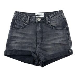 ONE X ONETEASPOON High Rise Jean Shorts • 27‎ • black